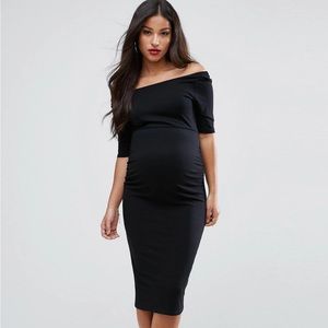ASOS Maternity Bardot Dress With Half Sleeve